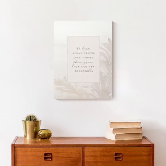 Be Kind 12" x 16" Canvas Wall Art